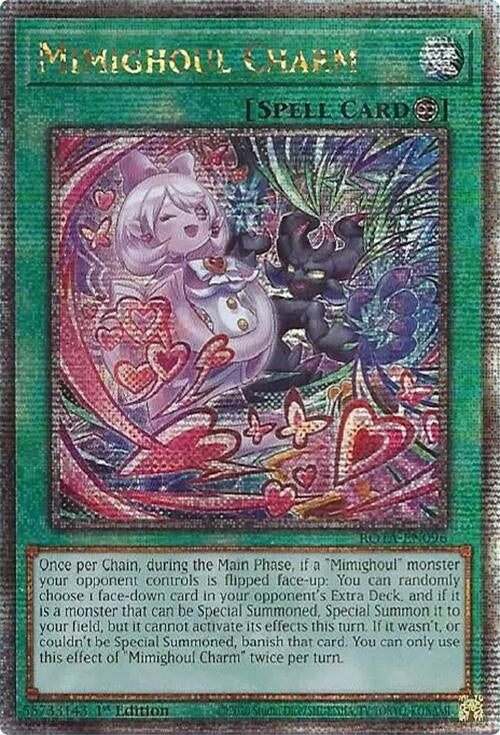Image for Mimighoul Charm (Quarter Century Secret Rare) (Rage of the Abyss) (ROTA-EN096) - YuGiOh