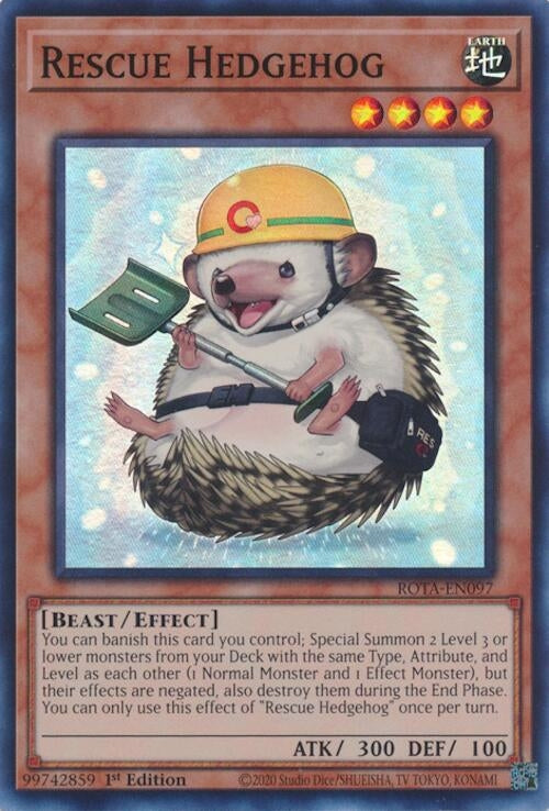 Image for Rescue Hedgehog (Rage of the Abyss) (ROTA-EN097) - YuGiOh