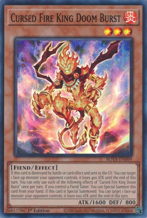 Image for Cursed Fire King Doom Burst (Rage of the Abyss) (ROTA-EN099) - YuGiOh