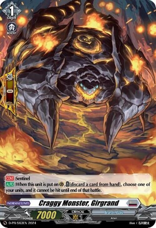 Image for Craggy Monster, Girgrand (Foil) (D Promo Cards) (D-PR/563EN) - Cardfight Vanguard