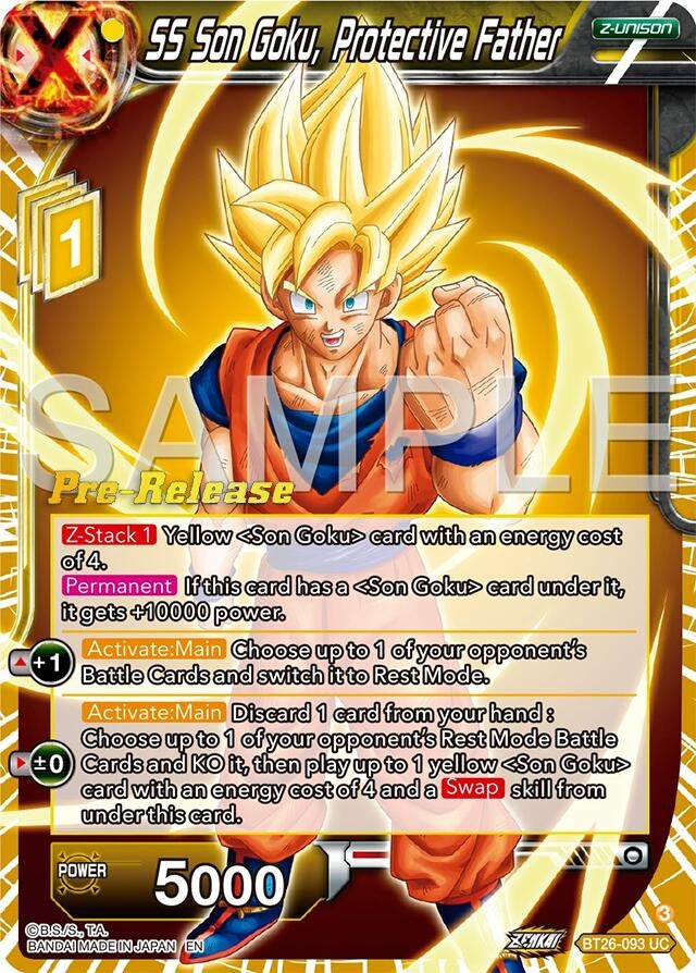 Image for SS Son Goku, Protective Father (Ultimate Advent Pre-Release Cards) (BT26-093) - Dragon Ball Super: Masters