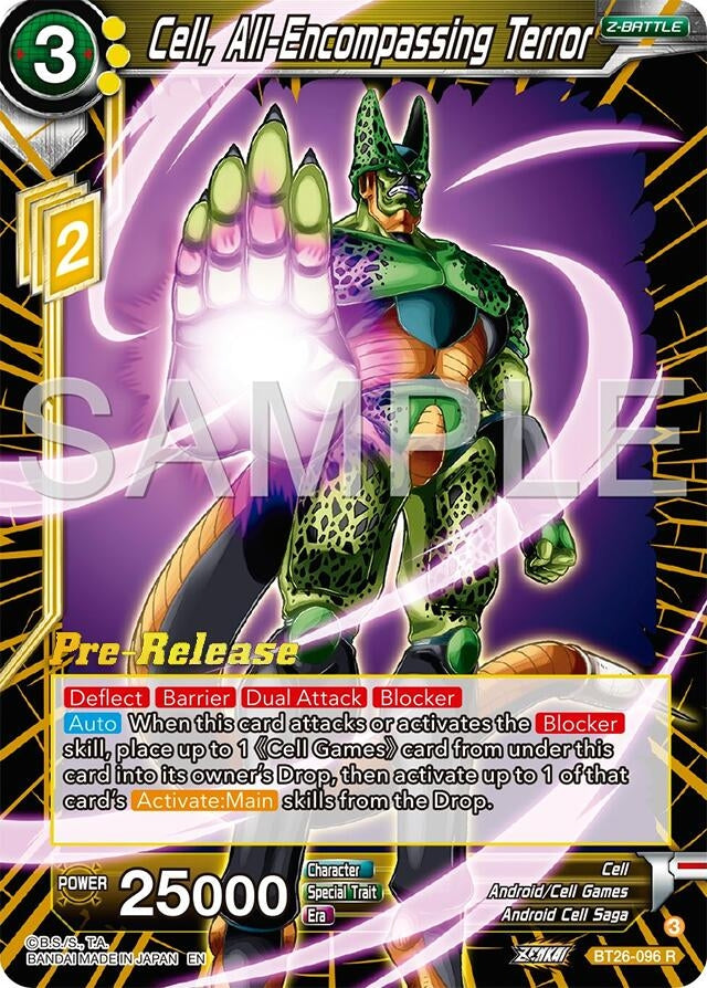 Image for Cell, All-Encompassing Terror (Ultimate Advent Pre-Release Cards) (BT26-096) - Dragon Ball Super: Masters