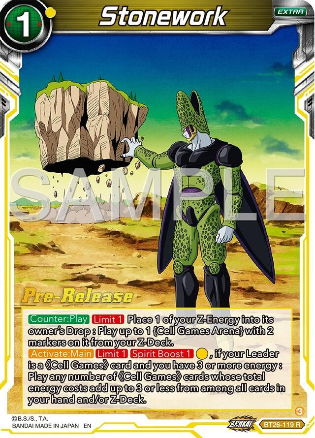 Image for Stonework (Ultimate Advent Pre-Release Cards) (BT26-119) - Dragon Ball Super: Masters