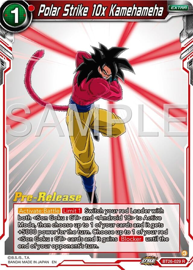 Image for Polar Strike 10x Kamehameha (Ultimate Advent Pre-Release Cards) (BT26-029) - Dragon Ball Super: Masters