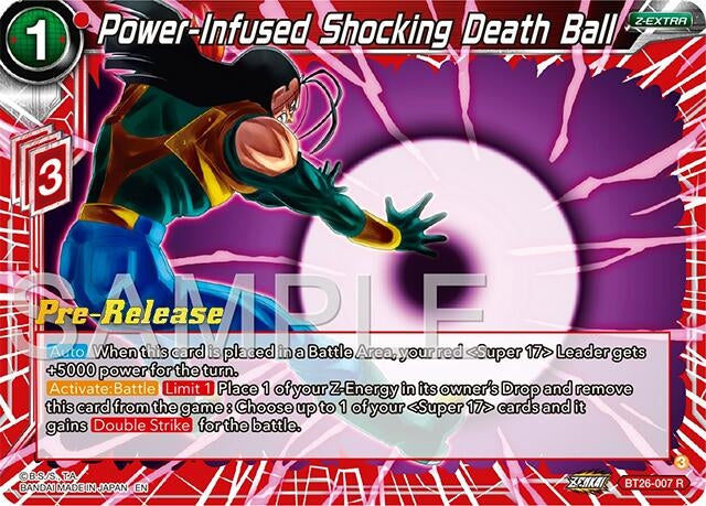 Image for Power-Infused Shocking Death Ball (Ultimate Advent Pre-Release Cards) (BT26-007) - Dragon Ball Super: Masters