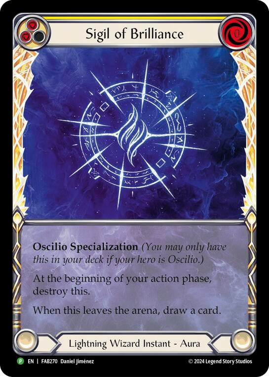 Image for Sigil of Brilliance (Extended Art) - FAB270 (Flesh and Blood: Promo Cards) (FAB270) - Flesh and Blood TCG