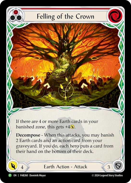 Image for Felling of the Crown - FAB260 (Flesh and Blood: Promo Cards) (FAB260) - Flesh and Blood TCG