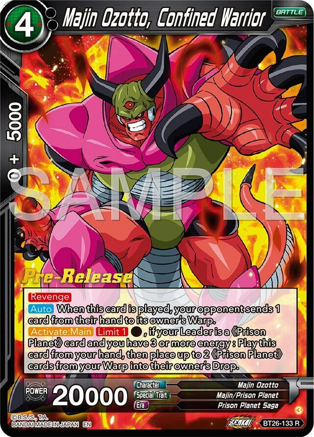 Image for Majin Ozotto, Confined Warrior (Ultimate Advent Pre-Release Cards) (BT26-133) - Dragon Ball Super: Masters