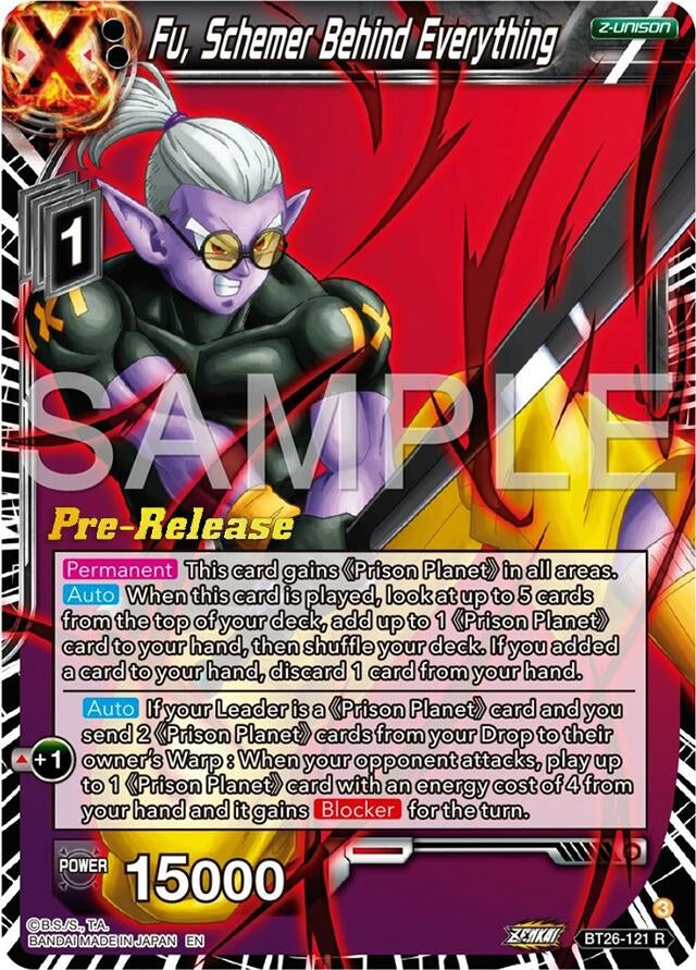 Image for Fu, Schemer Behind Everything (Ultimate Advent Pre-Release Cards) (BT26-121) - Dragon Ball Super: Masters