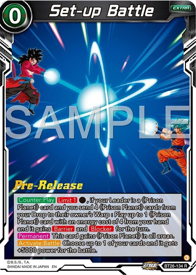Image for Set-up Battle (Ultimate Advent Pre-Release Cards) (BT26-134) - Dragon Ball Super: Masters