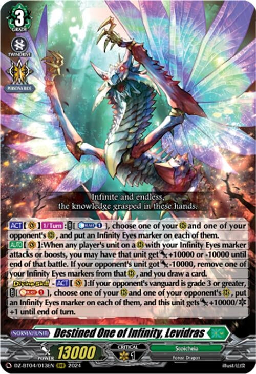 Image for Destined One of Infinity, Levidras (DZ-BT04: Destined Showdown) (DZ-BT04/013EN) - Cardfight Vanguard