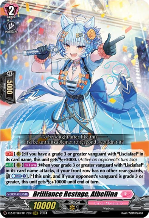 Image for Brilliance Restage, Albellina (DZ-BT04: Destined Showdown) (DZ-BT04/017EN) - Cardfight Vanguard