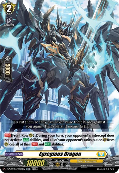 Image for Egregious Dragon (DZ-BT04: Destined Showdown) (DZ-BT04/032EN) - Cardfight Vanguard