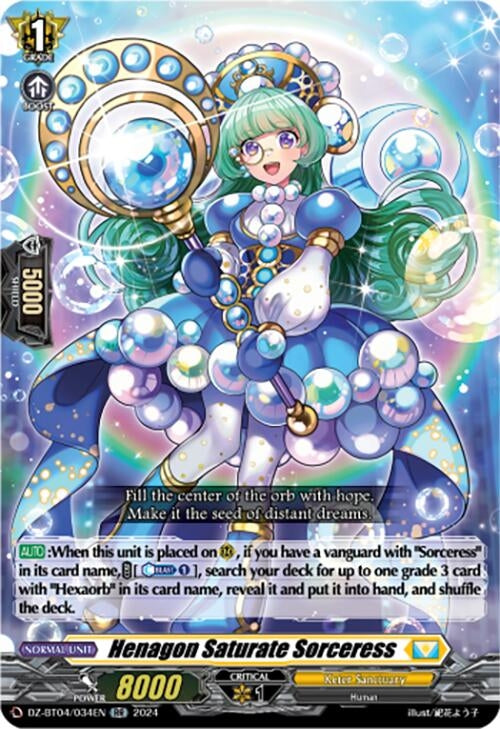 Image for Henagon Saturate Sorceress (DZ-BT04: Destined Showdown) (DZ-BT04/034EN) - Cardfight Vanguard