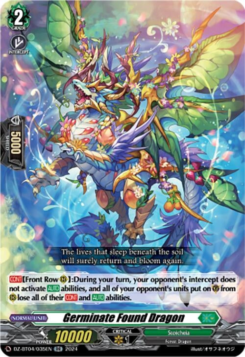 Image for Germinate Found Dragon (DZ-BT04: Destined Showdown) (DZ-BT04/035EN) - Cardfight Vanguard
