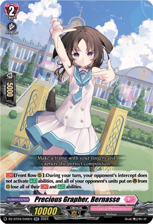 Image for Precious Grapher, Bernasse (DZ-BT04: Destined Showdown) (DZ-BT04/040EN) - Cardfight Vanguard