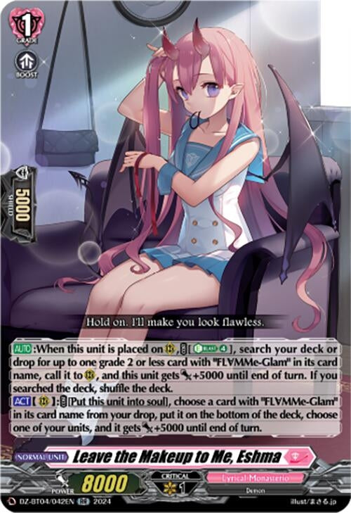 Image for Leave the Makeup to Me, Eshma (DZ-BT04: Destined Showdown) (DZ-BT04/042EN) - Cardfight Vanguard