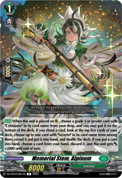 Image for Memorial Stem, Alpinum (DZ-BT04: Destined Showdown) (DZ-BT04/061EN) - Cardfight Vanguard