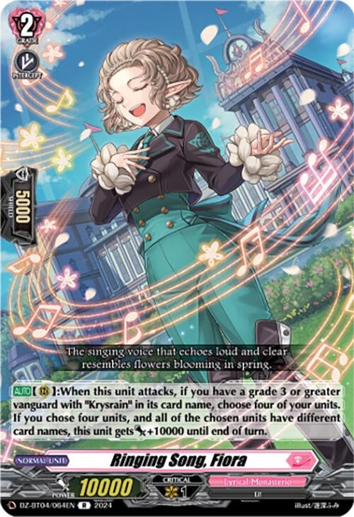 Image for Ringing Song, Fiora (DZ-BT04: Destined Showdown) (DZ-BT04/064EN) - Cardfight Vanguard