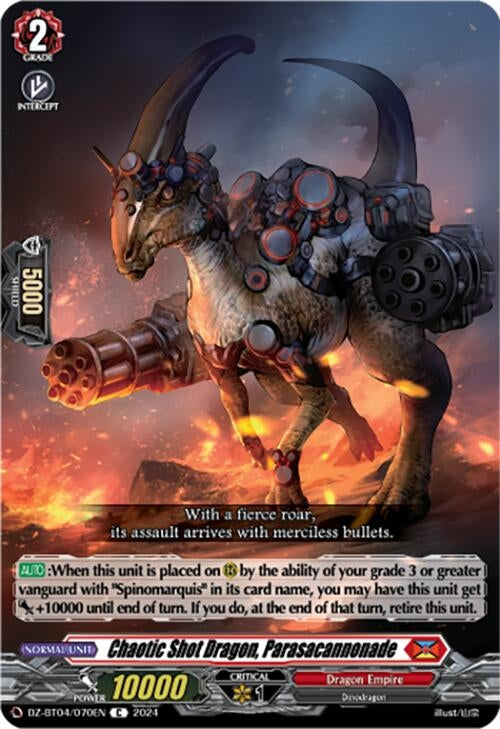 Image for Chaotic Shot Dragon, Parasacannonade (DZ-BT04: Destined Showdown) (DZ-BT04/070EN) - Cardfight Vanguard