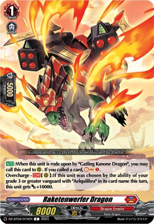 Image for Raketenwerfer Dragon (DZ-BT04: Destined Showdown) (DZ-BT04/074EN) - Cardfight Vanguard