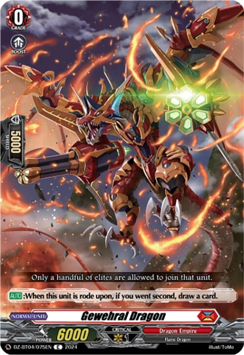 Image for Gewehral Dragon (DZ-BT04: Destined Showdown) (DZ-BT04/075EN) - Cardfight Vanguard
