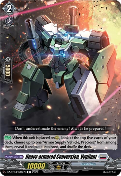 Image for Heavy-armored Conversion, Vygilant (DZ-BT04: Destined Showdown) (DZ-BT04/086EN) - Cardfight Vanguard