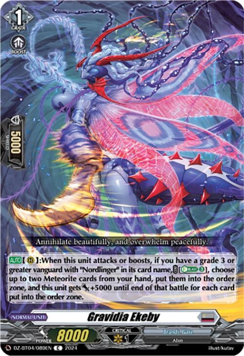 Image for Gravidia Ekeby (DZ-BT04: Destined Showdown) (DZ-BT04/089EN) - Cardfight Vanguard