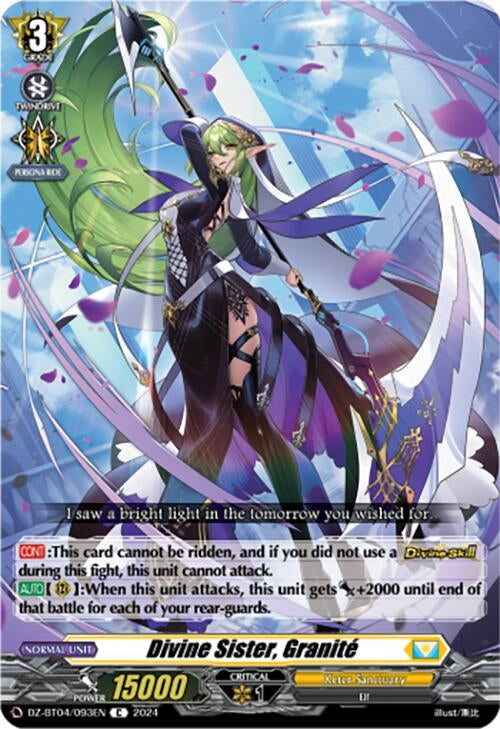 Image for Divine Sister, Granite (DZ-BT04: Destined Showdown) (DZ-BT04/093EN) - Cardfight Vanguard