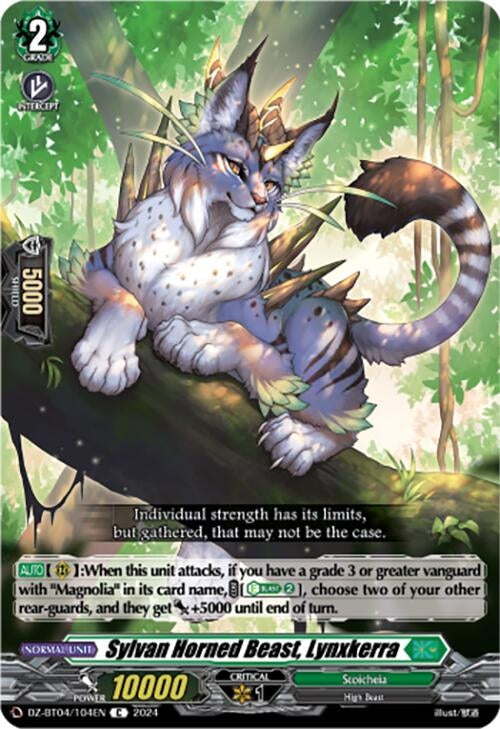 Image for Sylvan Horned Beast, Lynxkerra (DZ-BT04: Destined Showdown) (DZ-BT04/104EN) - Cardfight Vanguard