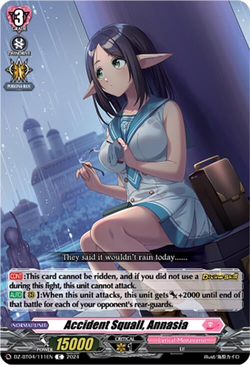 Image for Accident Squall, Annasia (DZ-BT04: Destined Showdown) (DZ-BT04/111EN) - Cardfight Vanguard