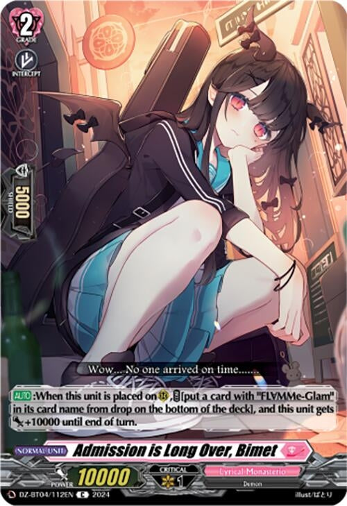 Image for Admission is Long Over, Bimet (DZ-BT04: Destined Showdown) (DZ-BT04/112EN) - Cardfight Vanguard