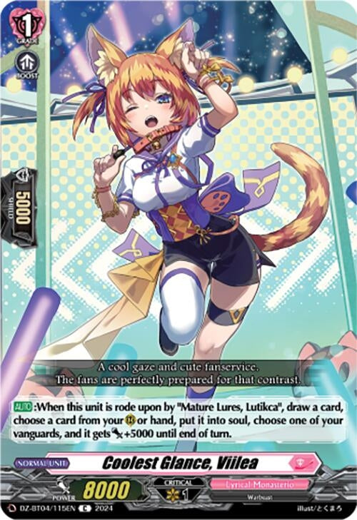Image for Coolest Glance, Viilea (DZ-BT04: Destined Showdown) (DZ-BT04/115EN) - Cardfight Vanguard