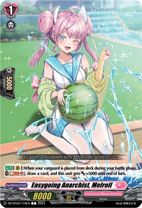Image for Easygoing Anarchist, Melroll (DZ-BT04: Destined Showdown) (DZ-BT04/118EN) - Cardfight Vanguard