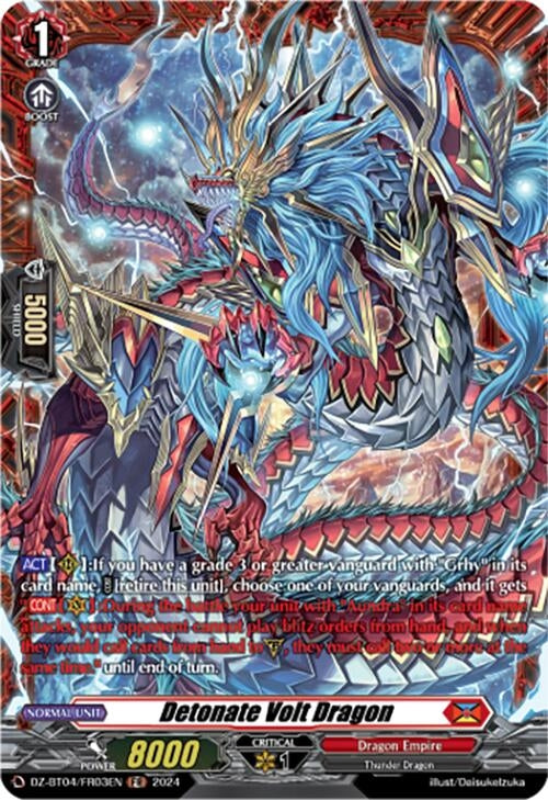 Image for Detonate Volt Dragon (FR) (DZ-BT04: Destined Showdown) (DZ-BT04/FR03EN) - Cardfight Vanguard