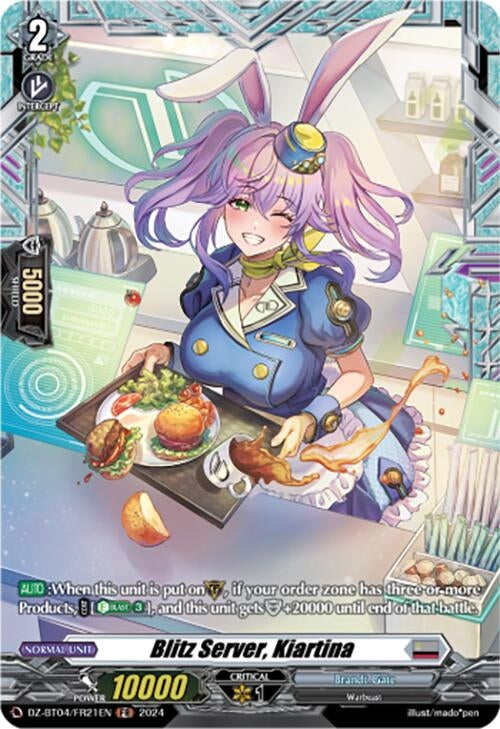 Image for Blitz Server, Kiartina (FR) (DZ-BT04: Destined Showdown) (DZ-BT04/FR21EN) - Cardfight Vanguard