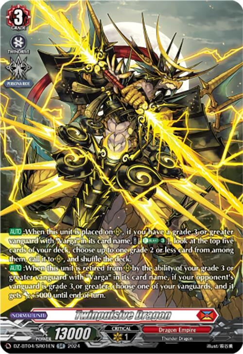 Image for Twinpulsive Dragon (SR) (DZ-BT04: Destined Showdown) (DZ-BT04/SR01EN) - Cardfight Vanguard
