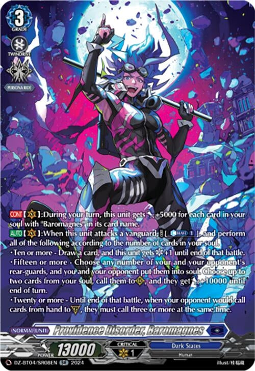 Image for Providence Disorder, Baromagnes (SR) (DZ-BT04: Destined Showdown) (DZ-BT04/SR08EN) - Cardfight Vanguard