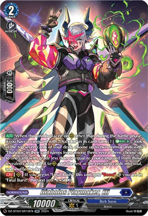Image for Diabolos Playmaker, Eli (SR) (DZ-BT04: Destined Showdown) (DZ-BT04/SR10EN) - Cardfight Vanguard