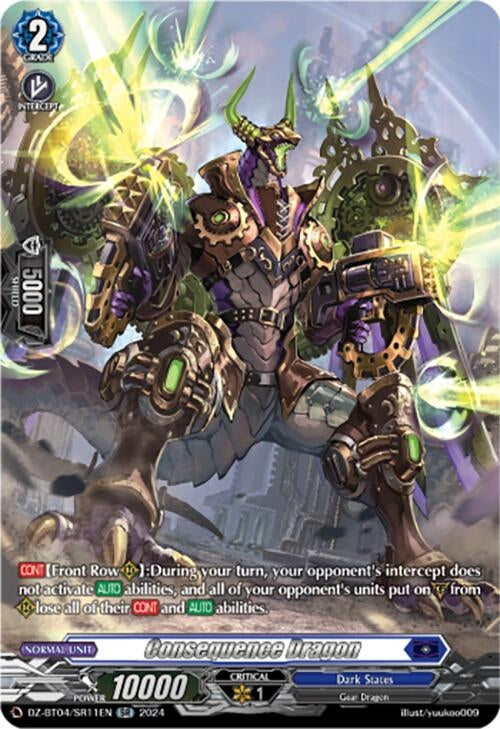Image for Consequence Dragon (SR) (DZ-BT04: Destined Showdown) (DZ-BT04/SR11EN) - Cardfight Vanguard