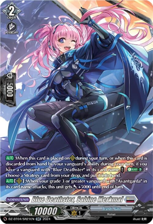Image for Blue Deathster, Sabine Merkmal (SR) (DZ-BT04: Destined Showdown) (DZ-BT04/SR21EN) - Cardfight Vanguard