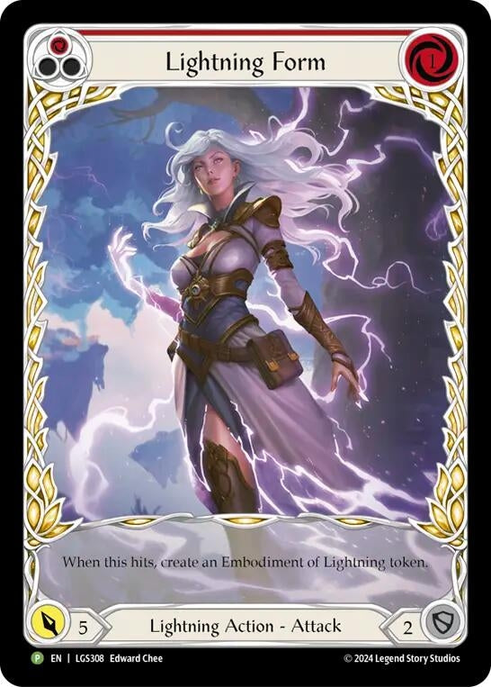 Image for Lightning Form (Red) - LGS308 (Flesh and Blood: Promo Cards) (LGS308) - Flesh and Blood TCG