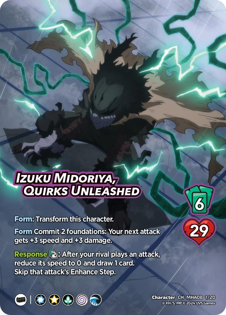 Image for Izuku Midoriya, Quirks Unleashed (Challenger Series: My Hero Academia - Dark Hero Arc) (8120) - UniVersus
