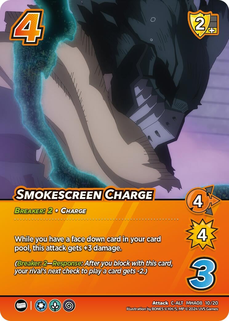 Image for Smokescreen Charge (Alternate Art) (Challenger Series: My Hero Academia - Dark Hero Arc) (MHA08 10/20) - UniVersus