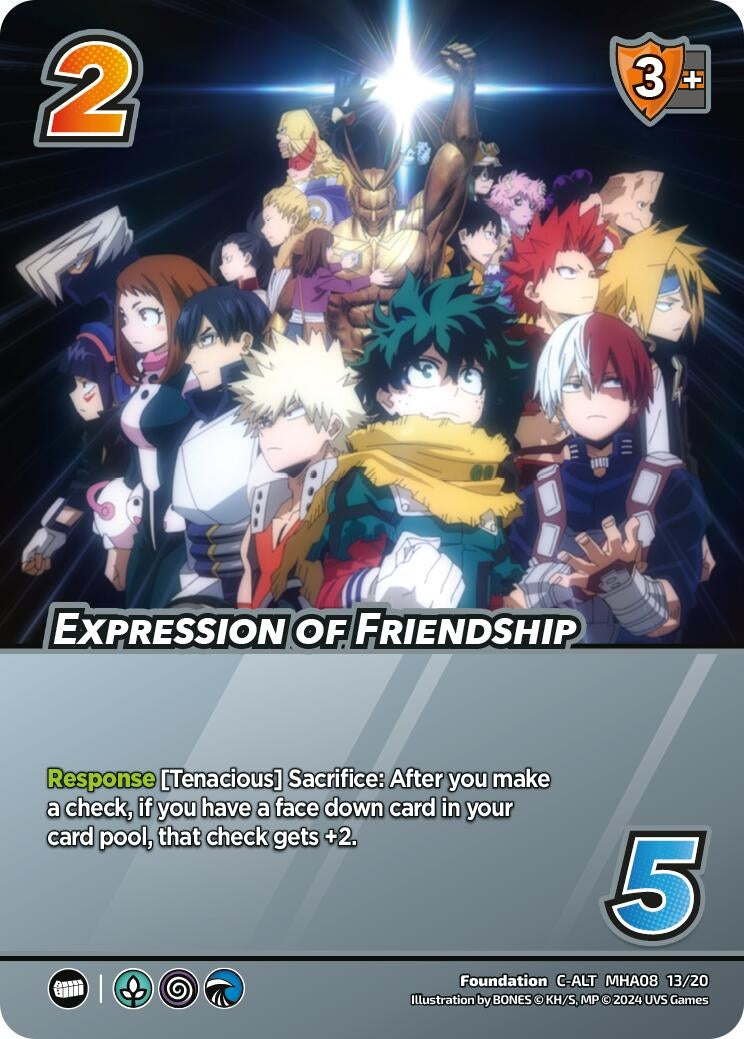 Image for Expression of Friendship (Alternate Art) (Challenger Series: My Hero Academia - Dark Hero Arc) (MHA08 13/20) - UniVersus