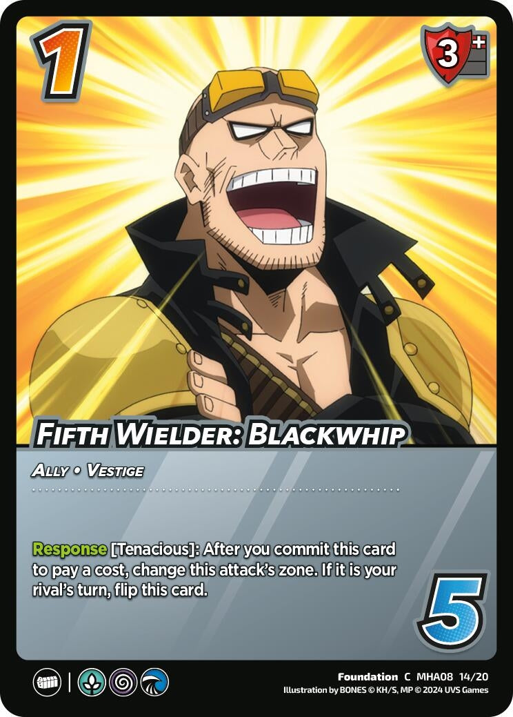Image for Fifth Wielder: Blackwhip (Challenger Series: My Hero Academia - Dark Hero Arc) (MHA08 14/20) - UniVersus