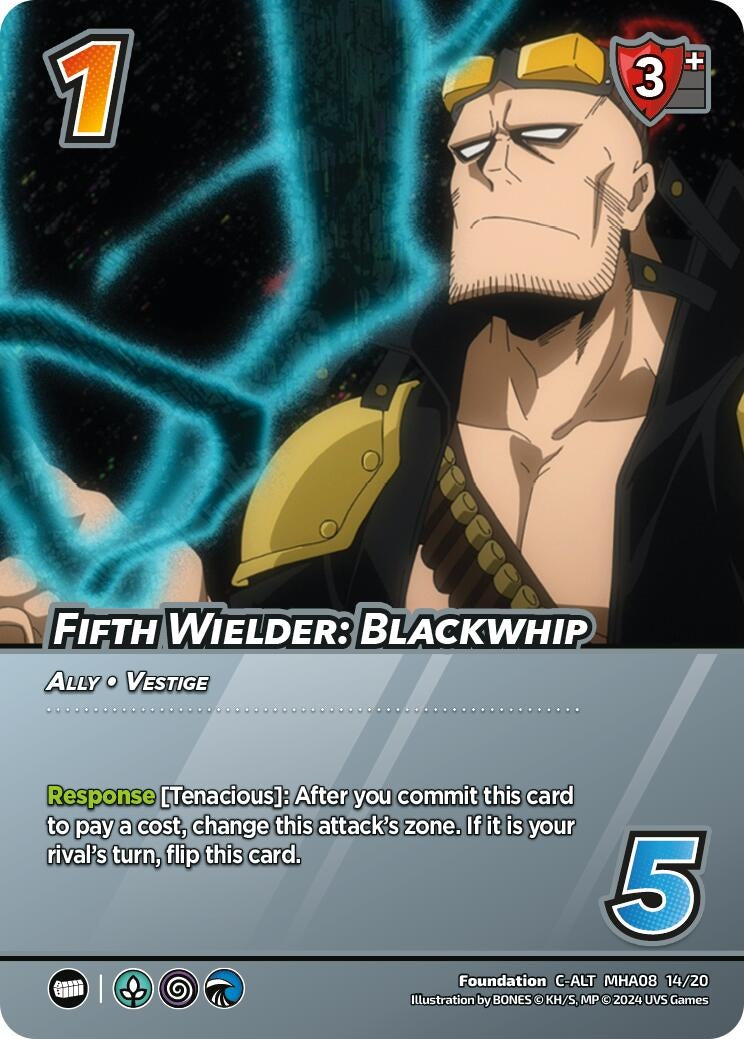 Image for Fifth Wielder: Blackwhip (Alternate Art) (Challenger Series: My Hero Academia - Dark Hero Arc) (MHA08 14/20) - UniVersus