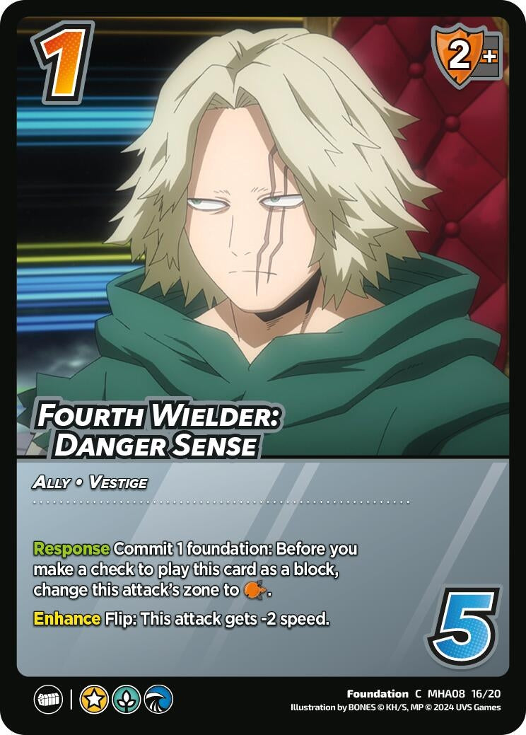Image for Fourth Wielder: Danger Sense (Challenger Series: My Hero Academia - Dark Hero Arc) (MHA08 16/20) - UniVersus