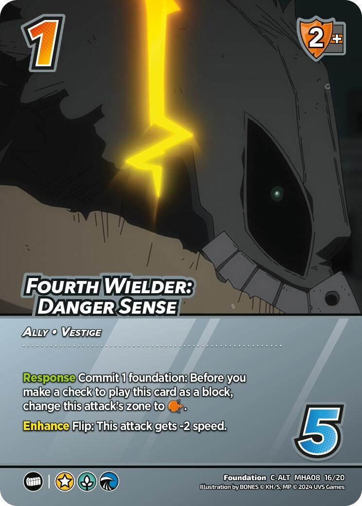 Image for Fourth Wielder: Danger Sense (Alternate Art) (Challenger Series: My Hero Academia - Dark Hero Arc) (MHA08 16/20) - UniVersus