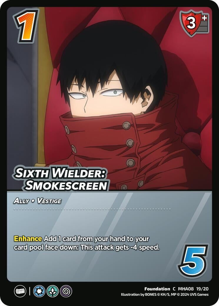 Image for Sixth Wielder: Smokescreen (Challenger Series: My Hero Academia - Dark Hero Arc) (MHA08 19/20) - UniVersus